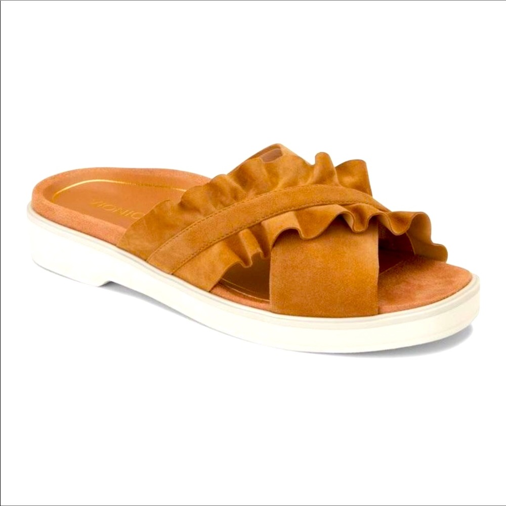 Vionic Azalea Slide Orthotic tan Sandal 9